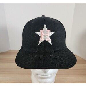 New Era 59Fifty Fitted Hat Houston Astros‎ Black Pink 1986 All Star 7 1/4